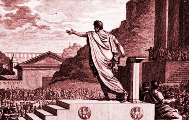 Митинг против восстания Спартака