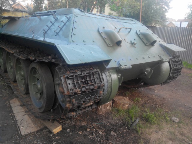 Восстановление танка Т-34. На даче