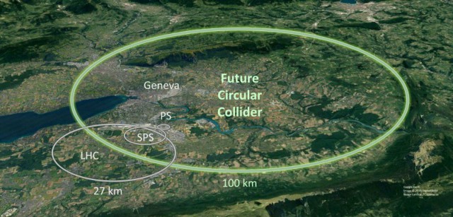 ЦЕРН планирует построить коллайдер в 4 раза больше Большого адронного коллайдера