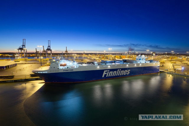 Грузопассажирский паром Finnlines изнутри