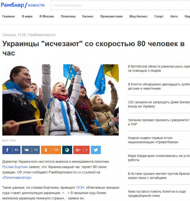 Вашингтон закрывает проект «Украина»