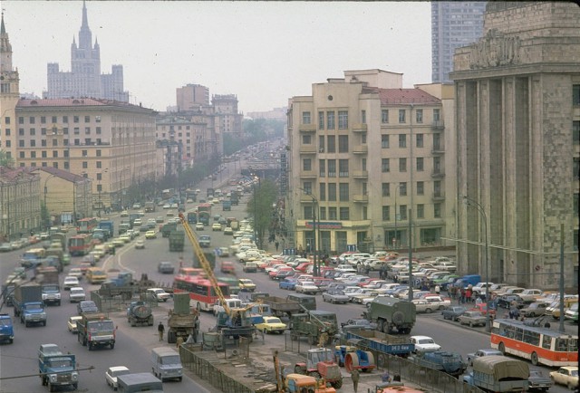 Немного советской Москвы в цвете