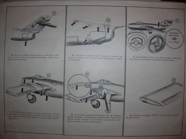Альбом наглядных пособий по самолетам МиГ-15-17