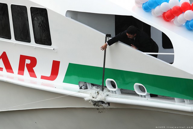 На Зеленодольском судостроительном заводе спущено на воду скоростное судно проекта A145E