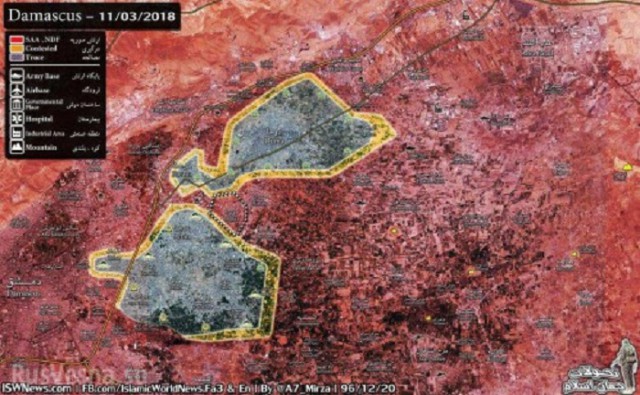 Котёл в Дамаске разрезан на 2 части, «Тигры» взяли штурмом крепость боевиков