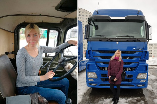 «В автошколе думали, что я ошиблась дверью». История 26-летней Саши — самой молодой дальнобойщицы Беларуси