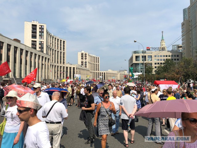 Как я сегодня на митинг (согласованный) сходил 28.07.2108