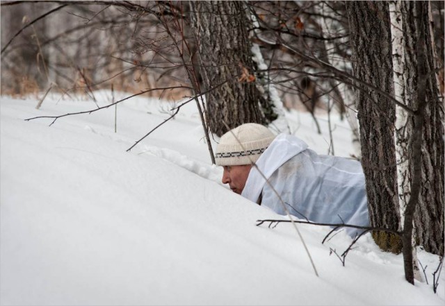 Настоящие мужчины на учениях ОМСН