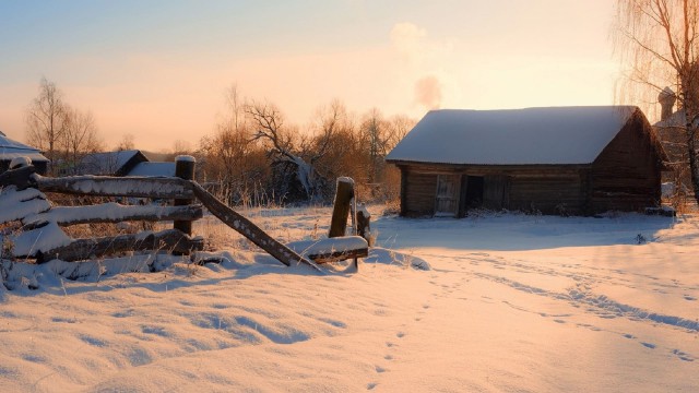 Зима в русской глубинке