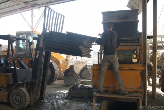 Как делают бетонные блоки в Израиле