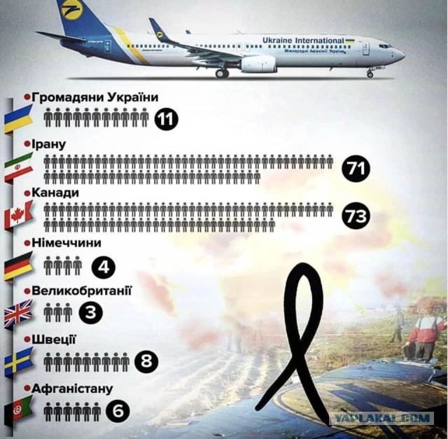 ⚡️Украинский лайнер со 180 пассажирами рухнул у тегеранского аэропорта