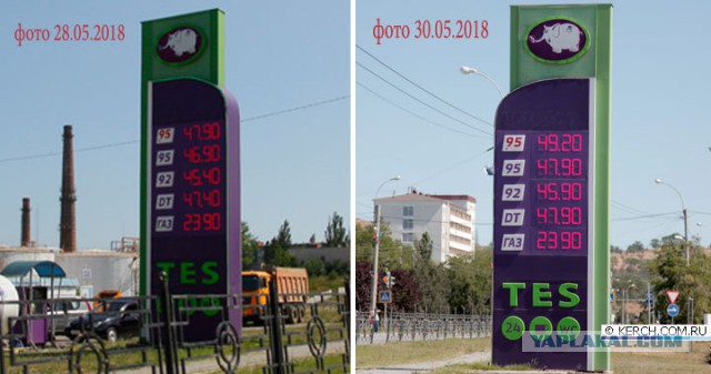 Цена на бензин. Крым. Керчь