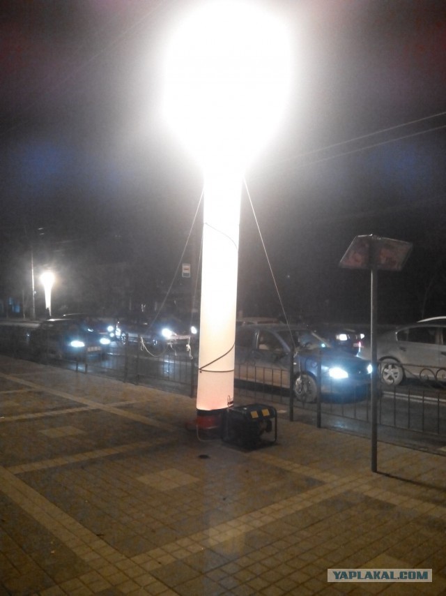 Освещение ночных улиц Симферополя