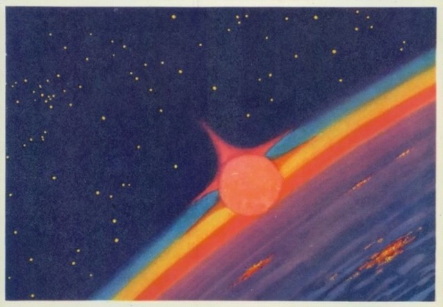 Космос в 50 открытках с картин космонавта Алексея Леонова