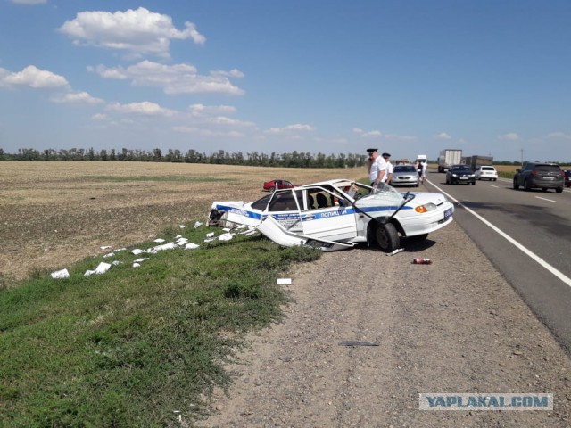 В догонку к ДТП, которое случилось на трассе «Краснодар-Кропоткин» 03.08.18г.