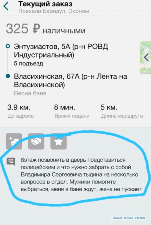 Последняя надежда на таксиста