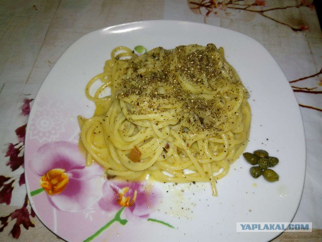 Spaghettoni Carbonara. Паста "Карбонара"