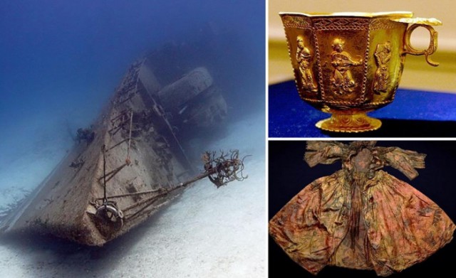 10 редких артефактов, которые были найдены на затонувших кораблях