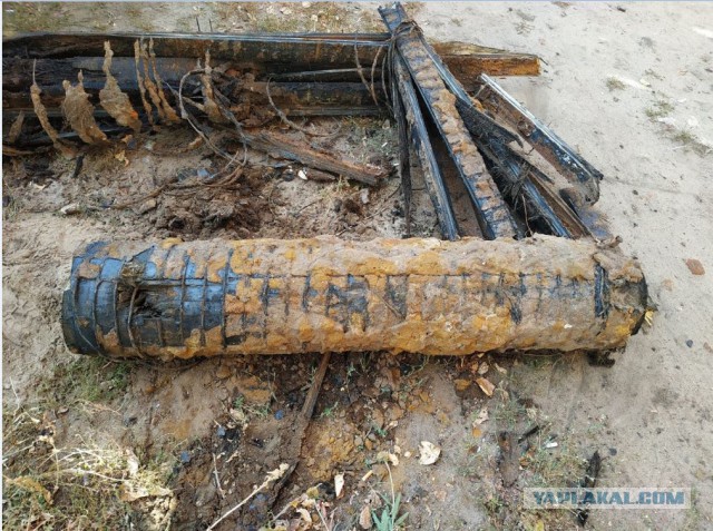 Деревянная труба 90 лет была частью канализации в Воронеже