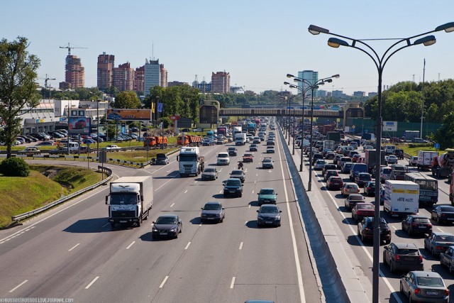 Город в осаде - ремонт на Ленинградском шоссе