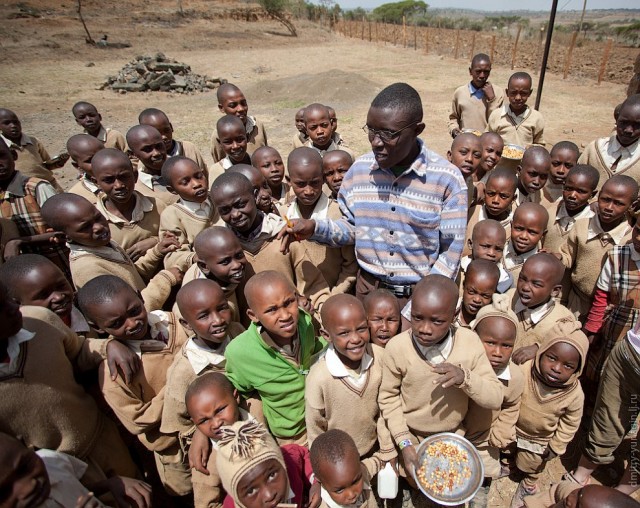 Учебный процесс в школах Кении