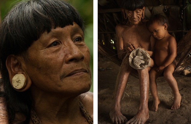 Племя Амазонки, мужчины которого лазят по деревьям и охотятся на обезьян