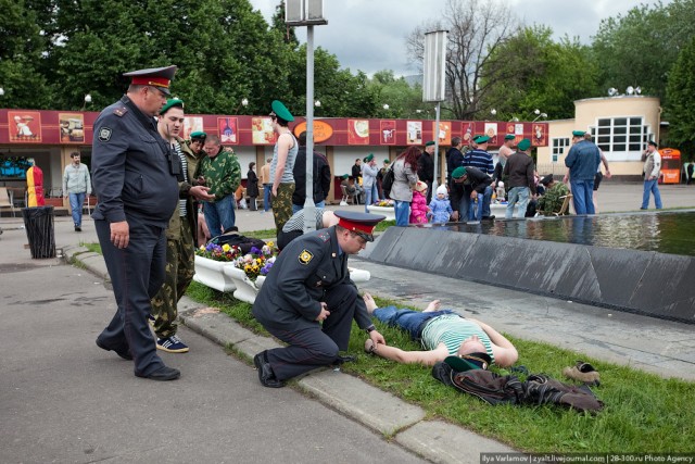 Как отмечали День Пограничника в Москве