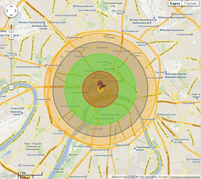 Что будет, если взорвать в Кремле атомную бомбу
