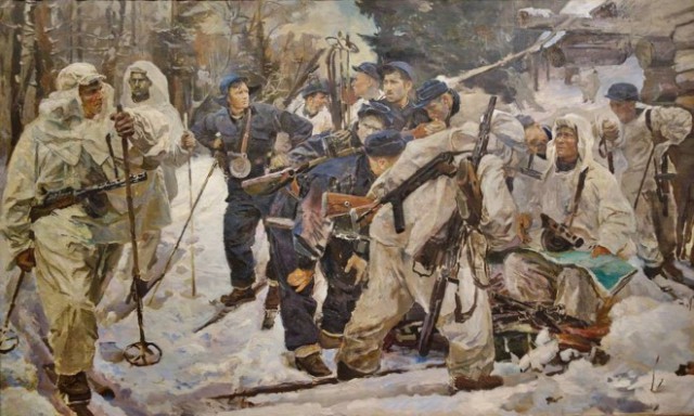 Партизаны-лесгафтовцы из отряда Косицына