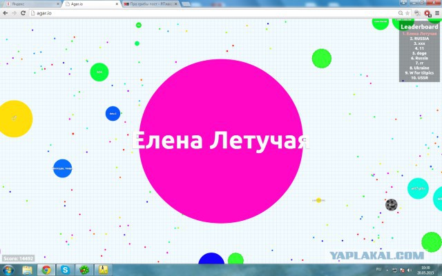 Симулятор жизни: agar.io