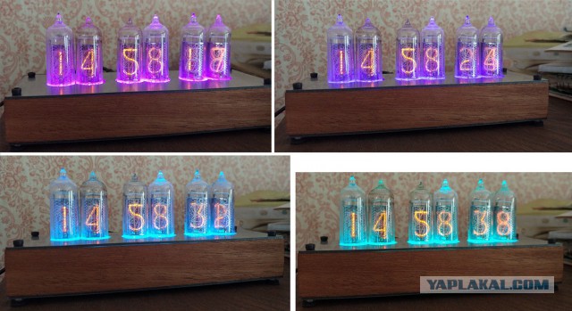 Nixie clock: ламповые часы на индикаторах ИН-14 RGB