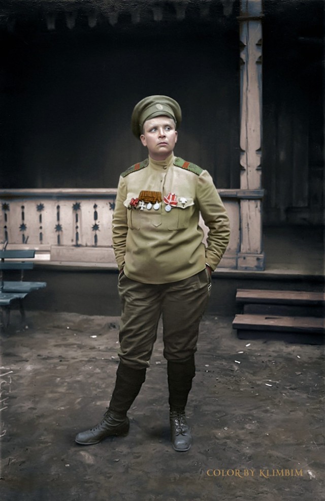 Российская императорская армия. Раскрашенные фото