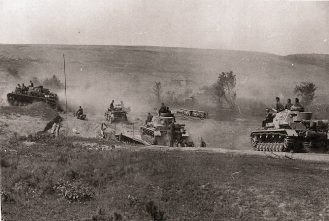 Немецкие танки у Волги