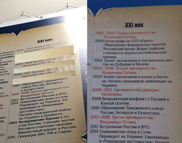 На ВДНХ в павильоне истории России заклеили даты, связанные с «Курском», «Норд-Остом» и Бесланом
