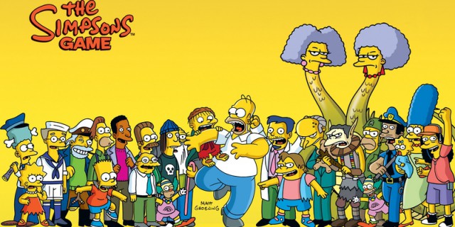 Персонажи из Симпсонов живые
