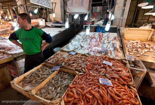 Афины. Рыбный рынок