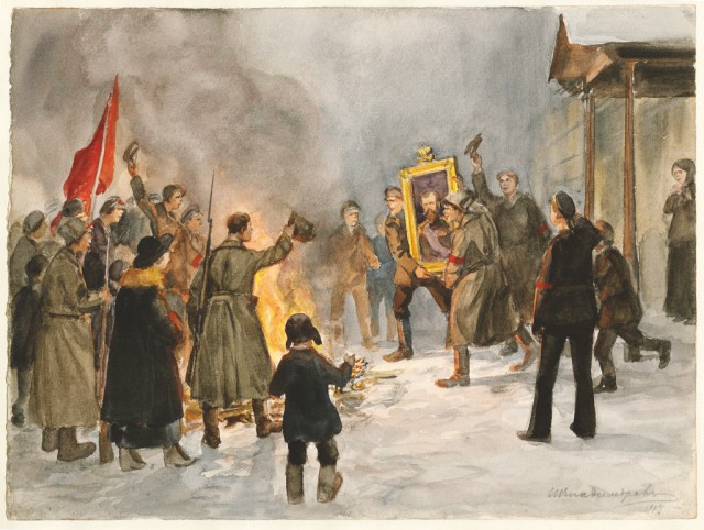 Революция и первые годы Советской власти на картинах Ивана Алексеевича Владимирова.