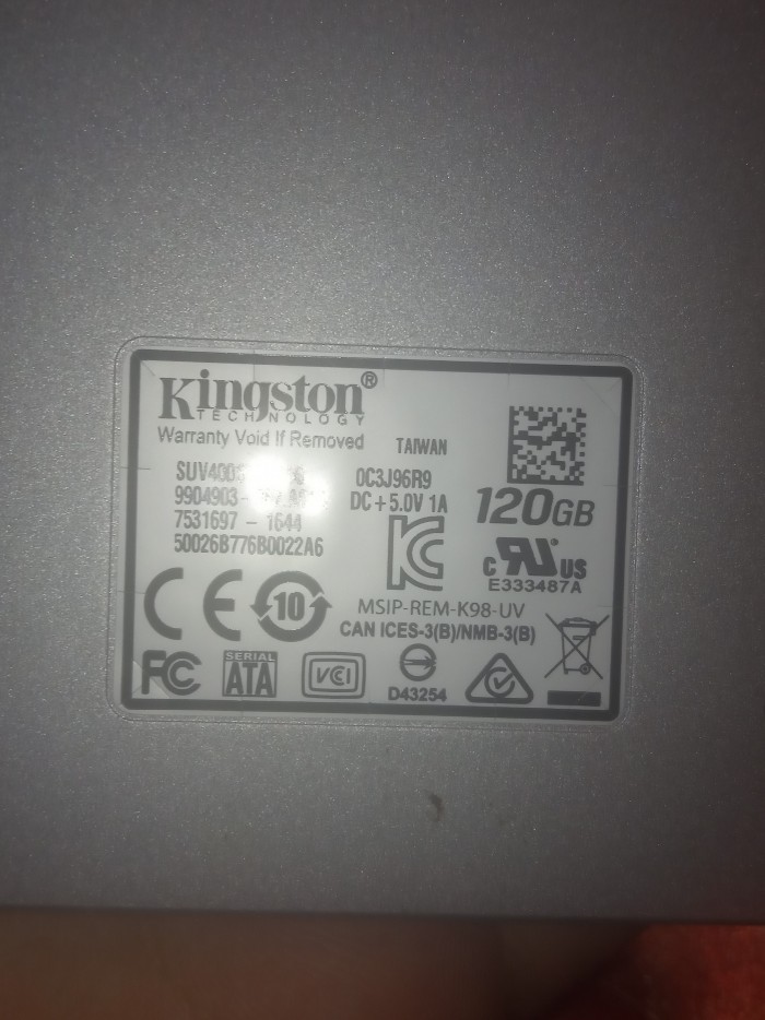 128gb kingston SSD