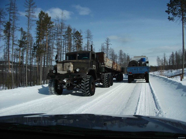 Дороги России:  автозимник.