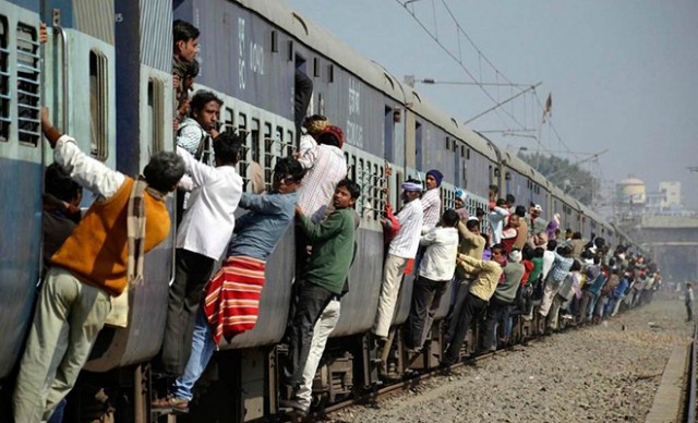 Душ в индийском поезде