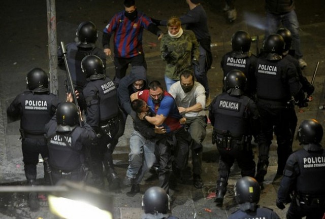 Погром в Испании в честь "Барселоны"
