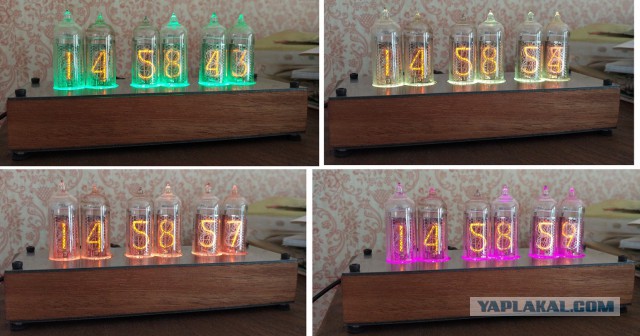 Nixie clock: ламповые часы на индикаторах ИН-14 RGB