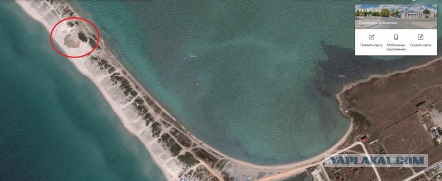 Воровство песка с пляжей в Крыму, возле Евпатории