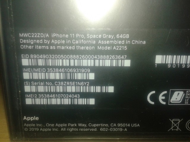 Продаю IPhone 11Pro 64 Gb Space Grey (МСК)