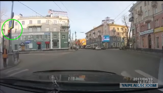 ДТП 19.04.17 в Иркутске. Сбил пешехода
