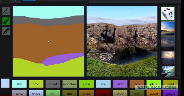 Nvidia представила нейросеть, которая может создавать реалистичные пейзажи на основе набросков