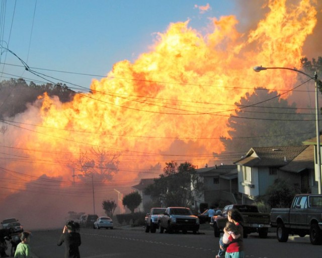 Взрыв газопровода в Калифорнии