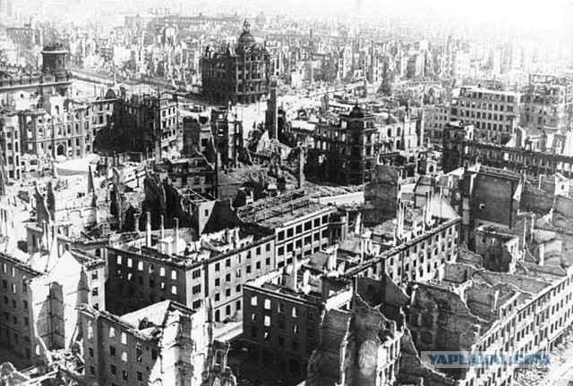 Дрезден, 1945 год. Бомбардировки Дрездена.