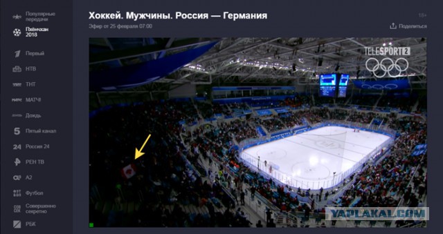 Россияне отобрали у канадцев флаг и пошли с ним на хоккейный финал