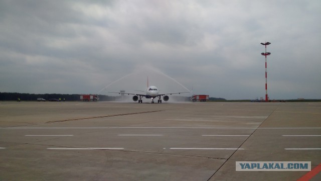 Прилет новенького Airbus 321 во Внуково